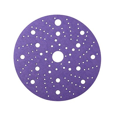 Диск шлифовальный на пленочной основе Sandwox 328 Purple Zirconia Multi holes (150мм, Р320, 100шт) 328.150.320.LC